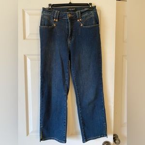 Judy Blue jeans high rise cropped jeans 7/28 like new!